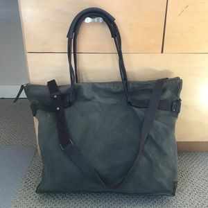 Jo Handbags - Canvas Hobo Tote in Olive